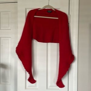 Lauren red shawl